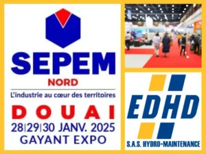 SEPEM Industries Douai 2025 – EDHD EDHD au salon SEPEM Industries Douai 2025 au Gayant Expo – maintenance hydraulique