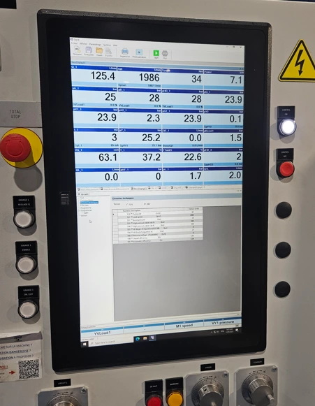 Résultats de test sur banc d’essai d’une pompe Bosch Rexroth A10VG63 après réparation