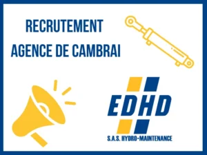 Recrutement EDHD – Techniciens Hydrauliciens à Cambrai EDHD recrute des Techniciens Hydrauliciens Industrie et Techniciens Mobile SAV Hydraulique pour son agence de Cambrai.